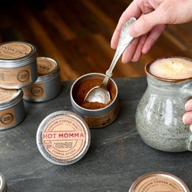 Vashon Island Coffee Dust - Hot Momma | Coffee Spice Blend to Flavor Coffee and Tea | Cocoa, Cayenne, Cinnamon, and Sea Salt | No Sugar, No Artifical Flavors, 120 Servings