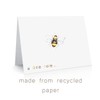 12 x Simple Premium Bee Note Cards Made from Recycled