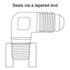 EVIL ENERGY 6AN to 1/8" NPT Male 90 Degree Fitting