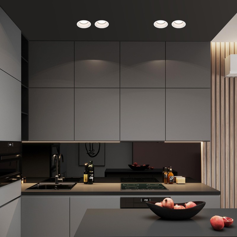 MAYTONI REIF Recessed Spotlight - Downlight GU10 - Flat Aluminium