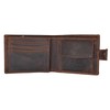 MORUCHA Wallets Men Anti-Theft RFID Blocking Genuine Distressed Hunter Leather