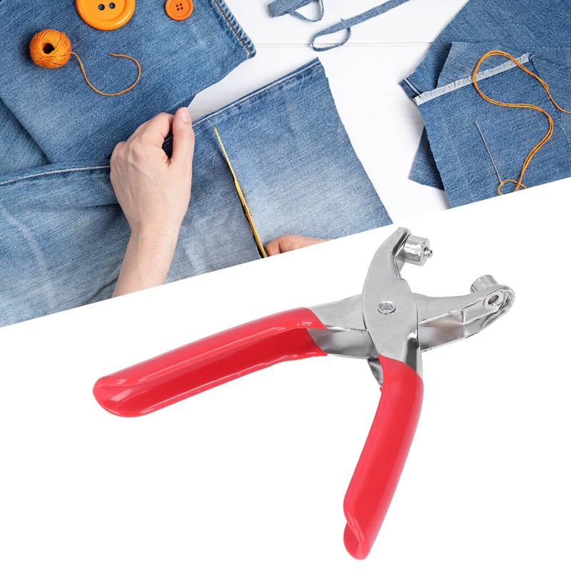 Grommet Hole Pliers Set, Multipurpose Eyelet Rivet Punch Pliers with