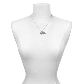 Delight Jewelry Silvertone I Tumble Heart Class of 2026 Heart Necklace, 17.5+2"