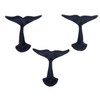 Navy Blue Whale Tail Cast Iron Wall Hooks, Wall Mounted