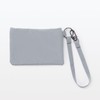 MUJI OHG72A3S Polyester Card Case, Gray, Approx. 3.1 x 4.7