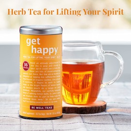 The Republic of Tea Get Happy – No. 13 Lifting your Spirits Tea, No Caffeine, 36 Tea Bags