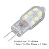 10 Pack G4 2835 LED Bulb Transparent Led Lamp Plug