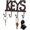 Stephanie Imports Rustic Cast Iron Keys Holder with 4 Key