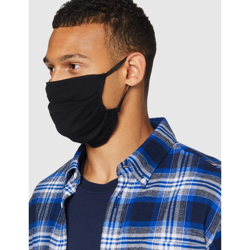 Pleated Adult Face Mask Elastic 5 Pack Adult Elastic Mask