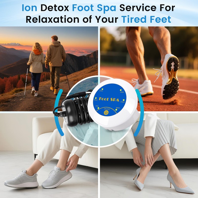 LeCaung Ionic Foot Bath Detox Machine, Portable Ionic Detox Foot