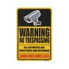 Tin Plate Sign Security Camera Surveillance Warning Store Sign Retro