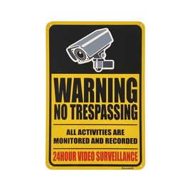 Tin Plate Sign Security Camera Surveillance Warning Store Sign Retro American Sundries Bar Restaurant Cafe Wall Decor
