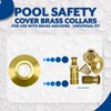 Bargain Brass Pool Cover Collar for Pool Cover Anchor -