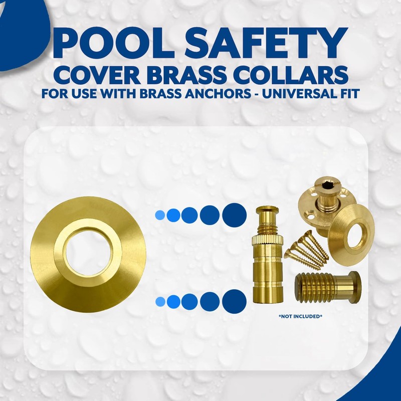 Bargain Brass Pool Cover Collar for Pool Cover Anchor -