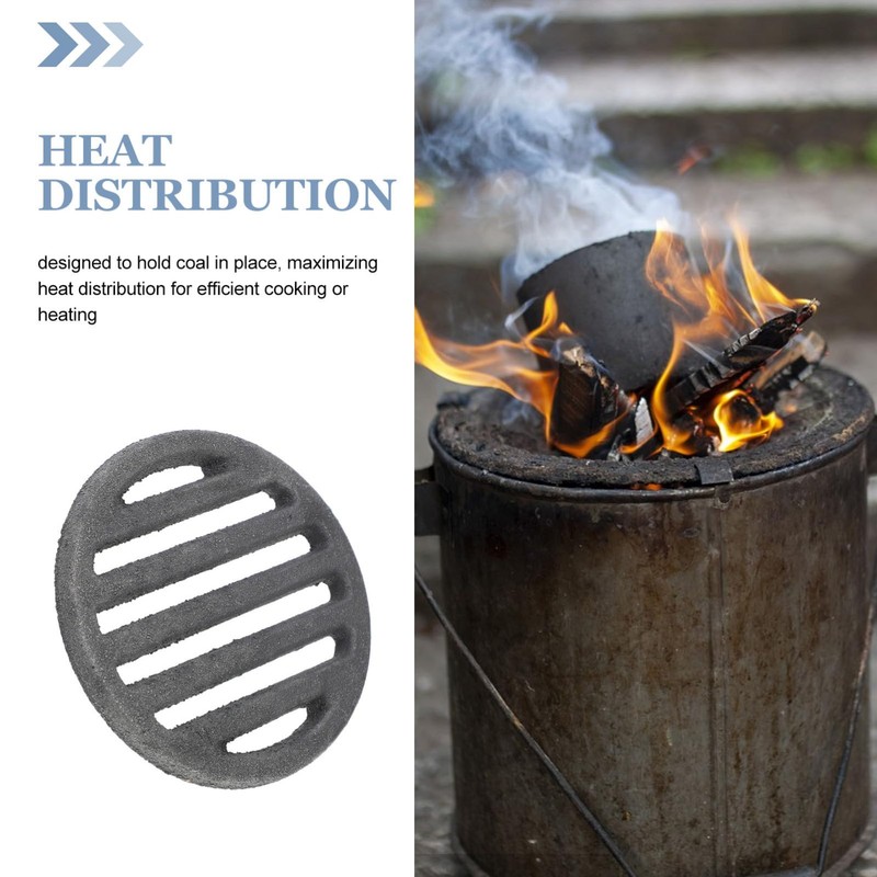 iplusmile Round Fire Grate for Stove Fireproof Grate Insert for