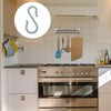 sourcing map S-Shaped Hooks Plastic for Kitchen Bathroom Closet Hanger