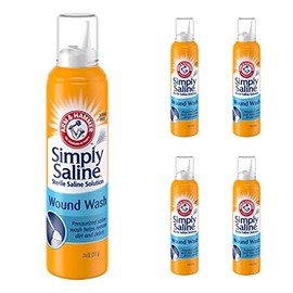 Arm & Hammer Simply Saline Wound Wash 7.4 Ounce - 5 Pack