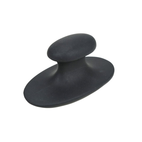 Romonacr Long Mushroom Shaped Massage Stones Natural Basalt Hot Rock Guasha Tools for Spa, Massage Therapy Black