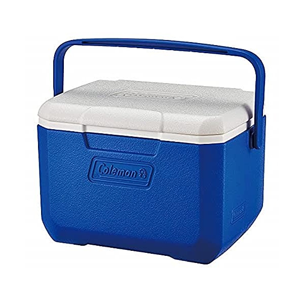 Coleman Performance 6 Personal Cooler, NEW MODEL with hinge lid design, 4 L, Small Cool Box for Food and Drinks, Robust Ice Box, for 6 Small Cans, Stays up to 9 Hours Cool, Lightweight Cooler Box