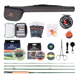 M MAXIMUMCATCH Maxcatch Premier Fly Fishing Rod and Reel Combo Complete 9' Fishing Outfit