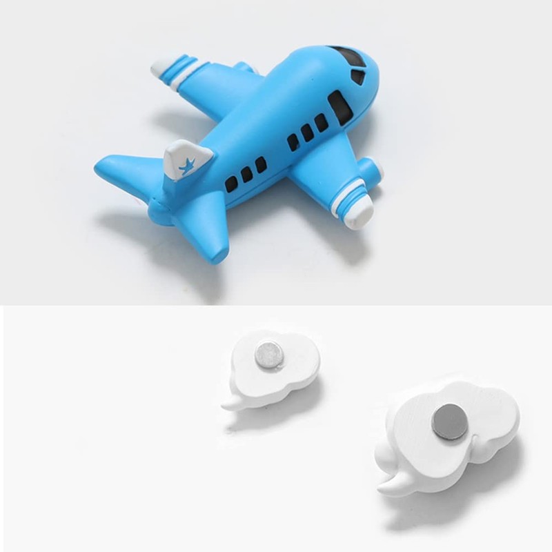 Aircraft Fridge Magnet, Airplane Clouds Refrigerator Magnets, Fun Magnets Novelty