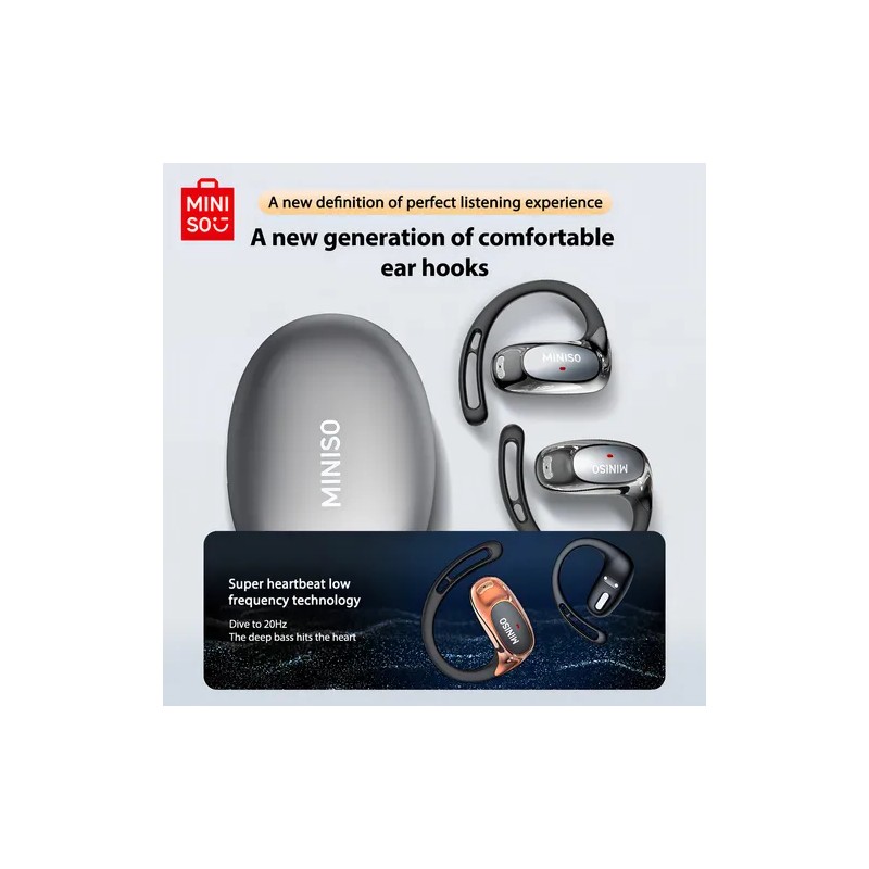 Audifonos Miniso Ms202 Ai Audifonos Traductores Bluetooth 6.0 Ipx5 Resistente