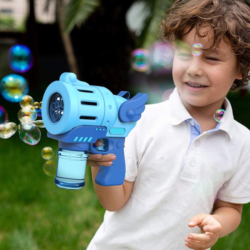 Funny Bubble Blower Machine Electric Automatic Bubble Maker with Colorful