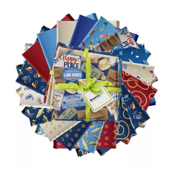 Kanvas Studio Sail Away•18) Pc Sailing, Fishing Fat Quarter Fabric