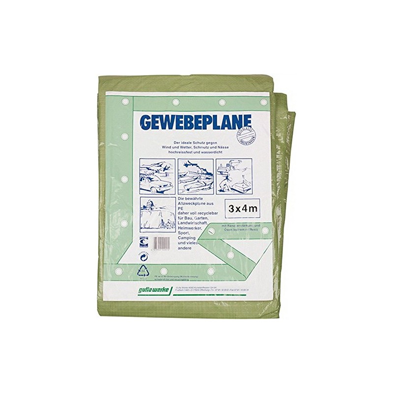 Gewebeplane Abmessung 2x3m oliv