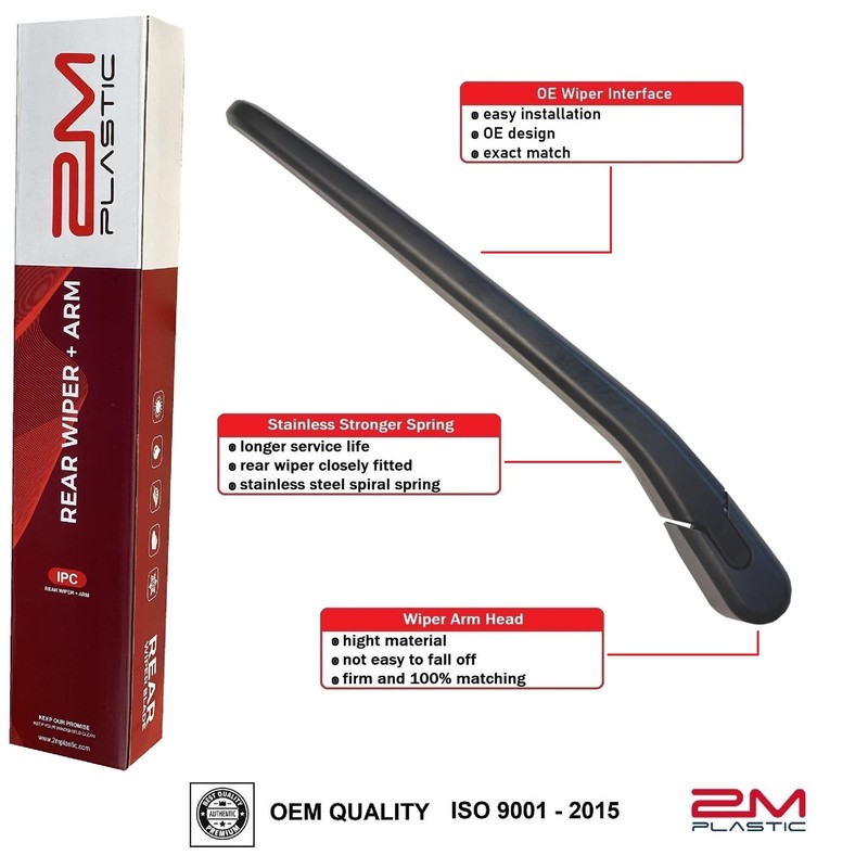 2M PLASTIC Rear Wiper Arm & Blade For Volvo XC40