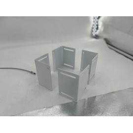 Post Base Protectors,Adjustable(Range 3.3-6 in) Protects Wood Post for Decks,Wood Fences,Porchs,Mailbox from Lawnmower and Rain Damage (White,1Pack)