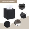 Sumnacon PU Leather Tissue Box Cover Modern Square Tissue Box
