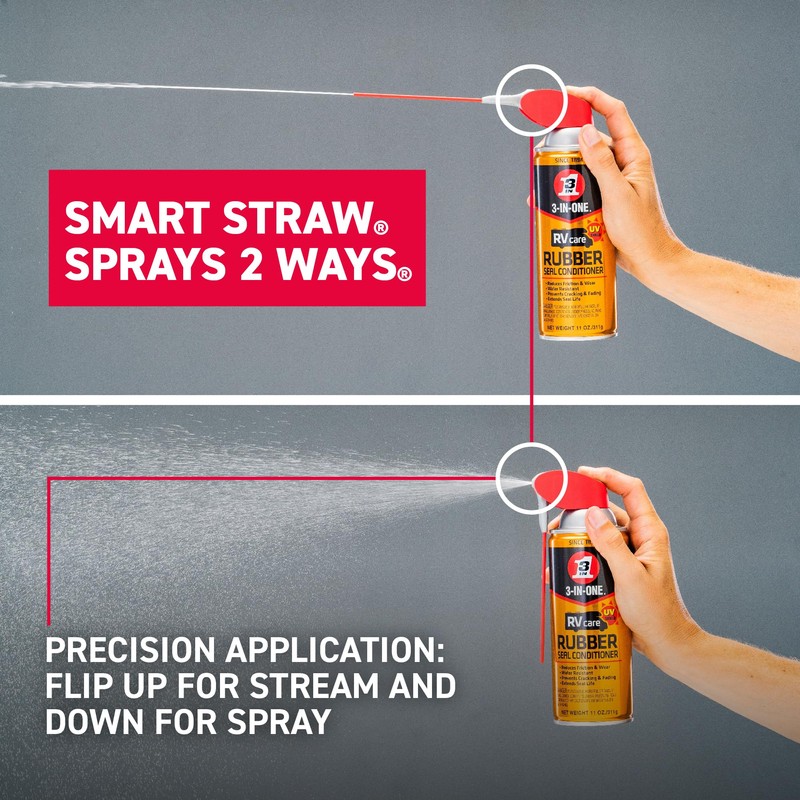 3-IN-ONE 3-IN-ONE RVcare Rubber Seal Conditioner with SMART STRAW SPRAYS