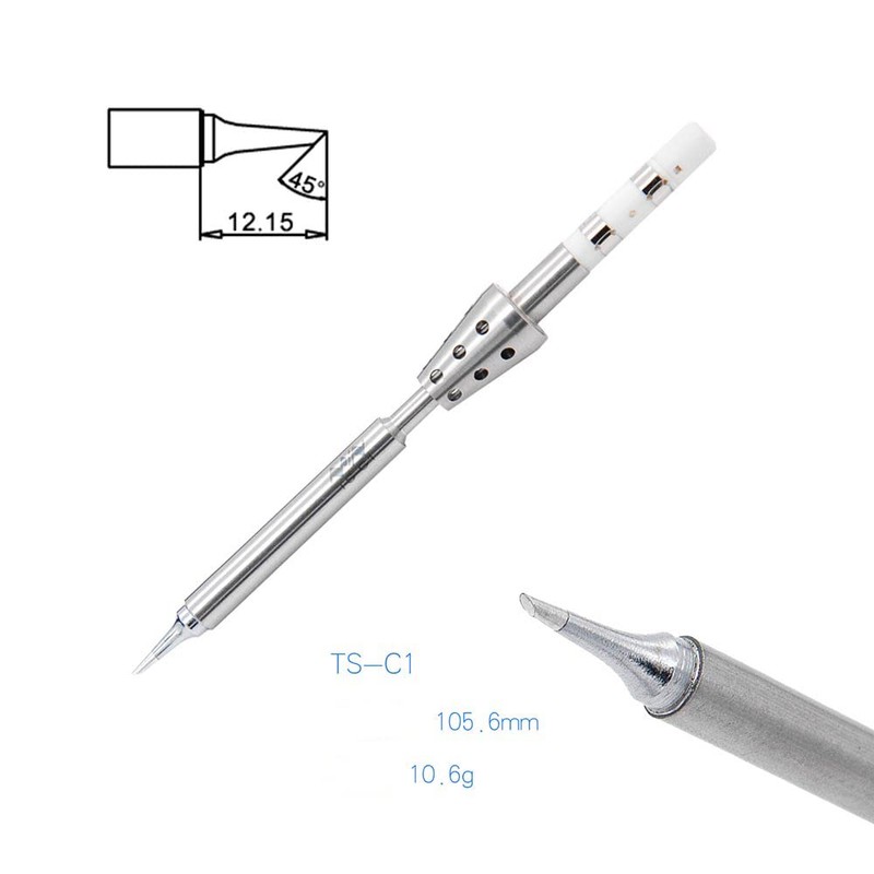 TOOLSAGE TS-C1 Original Digit Soldering Iron C1 Tips, For TS100/TS101