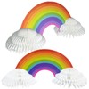 GIFTEXPRESS 2 Pack Jumbo 30" Rainbow Honeycomb Centerpiece - Paper