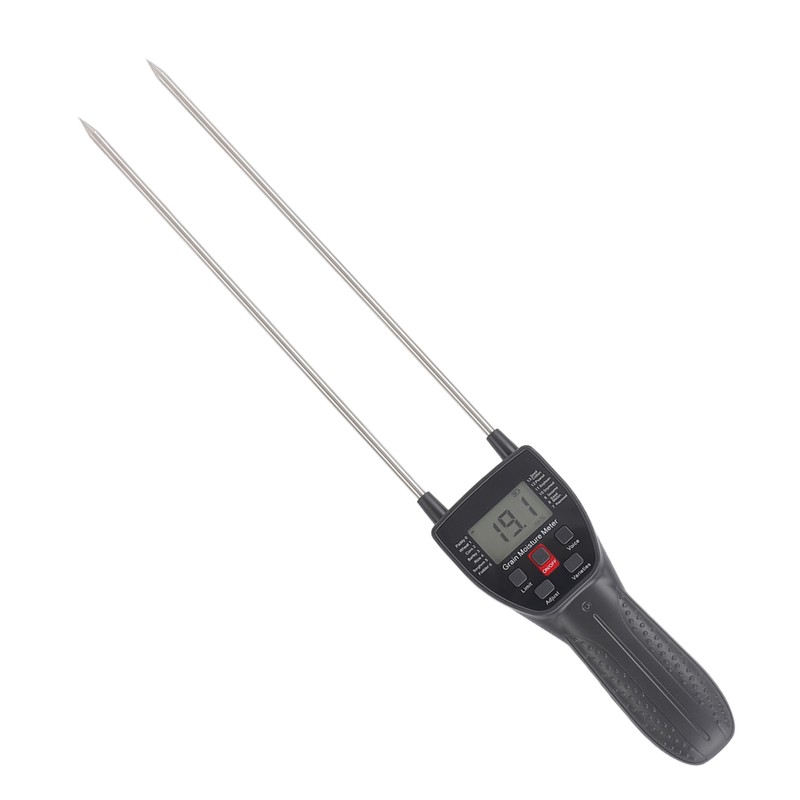Grain Moisture Meter Tester Portable Digital with Voice Probe 300mm
