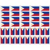 40 Removable Stickers: Philippines Flag, Philippine Party Favors, Decals