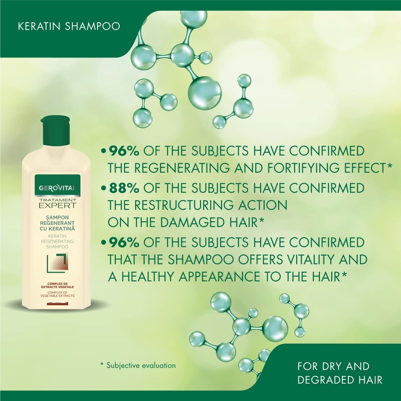 Gerovital Tratament Expert, Keratin Regenerating Shampoo, Hair care, Hair Regenerating