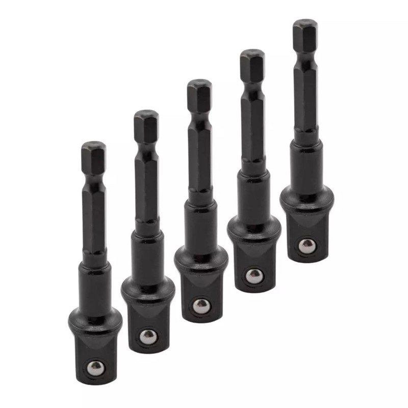 5pcs Heavy Duty Impact Grade Drill Extension Adapter 1/4" Inch
