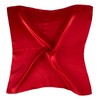 JWSilk Silk Neckerchief Small Square Silk Scarf Solid Color (Red