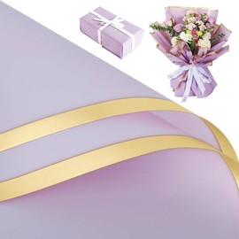 Flower Wrapping Paper Bouquet Wrapping Paper for Bouquets Wrap,Floral Wrapping Paper,Floral Paper  Bouquets, Wrap Flower Wrap Paper,Flower Bouquet Wrap, Bouquet Paper,Florist Paper 15 Sheets (Purple) - Color: Black