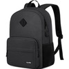 Kuosdaz Black Backpack for School Teens Boys Girls Lightweight Casual