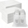 Garsence 200 Pack Shoe Storage Bags, Large Drawstring Dust Bags