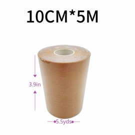 Body Stomach Compression Tape- Extra Wide Kaotic Belly Tape for Body Shaping& Workout& Sweater Enhancer& Skin Protection (Skin Color/10CM*5M) (3 Rolls)