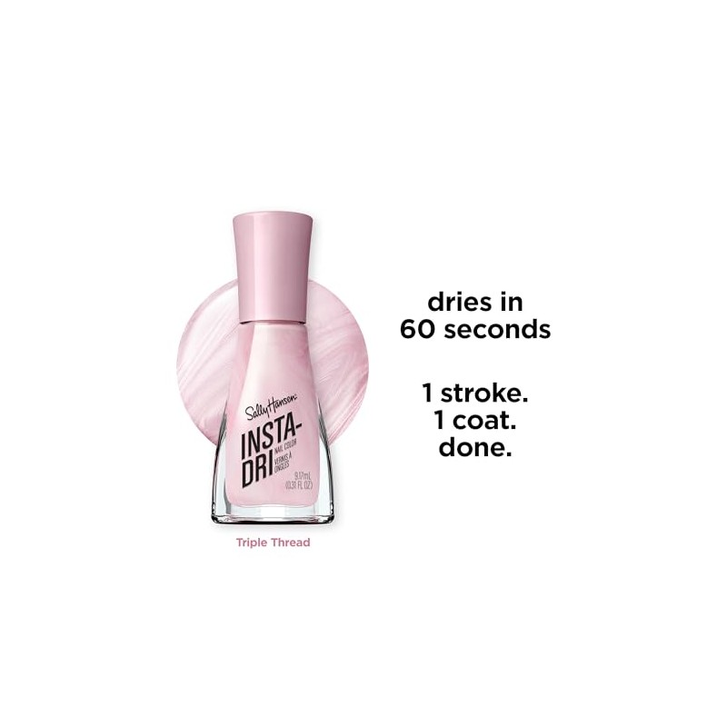 Sally Hansen Insta-Dri Nail Polish, Luxe Finish Collection, Triple Thread,