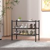 ROMGUAR CRAFT 3 Tier Bamboo Shoe Rack for Closet Free