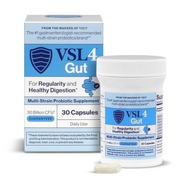 VSL4® Gut Probiotic for Digestive Health for Men & Women, 8 Strains | 30 Billion CFU, Science-Backed, Multi-Strain Support, Promotes Gut Balance, Regu