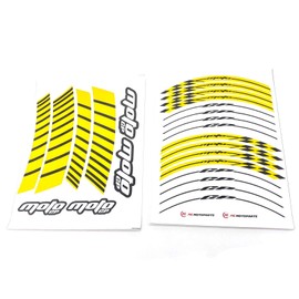 MC MOTOPARTS 17" Wheel Rim Decals Stickers Vinyl Glossy Compatible with CBR1000RR CBR600RR CBR650F CB500R CB1000R CB600F CB1000 Hornet Yellow