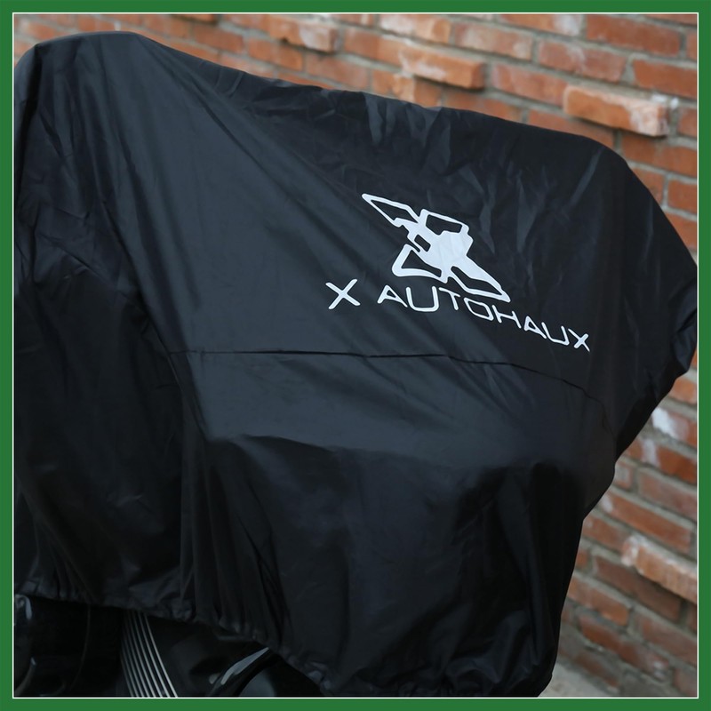 Motoforti M Black Motorcycle Half Cover Waterproof Rain Dust UV