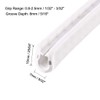 sourcing map Edge Trim U Seal White PVC Plastic U